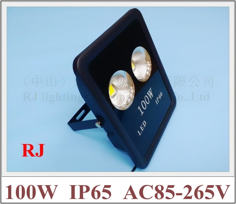 새로운 디자인 컵 모양 반사판 LED 홍수 빛 투광 조명 스포트 라이트 램프 100W (2*50W) AC85-265V IP65
